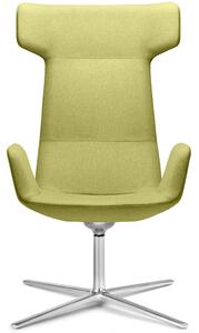 LD Seating ® Zelené látkové otočné křeslo FLEXI LOUNGE FL-XLBR