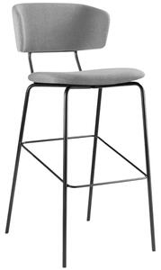LD Seating ® Šedá látková barová židle FLEXI CHAIR 122, 74 cm