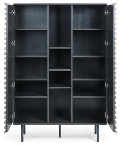 Černá lakovaná skříň Kave Home Kesia 155 x 105 cm