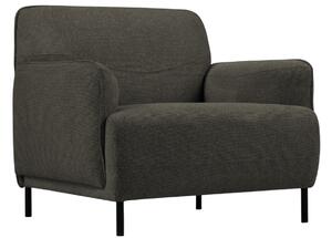 Tmavě šedé látkové křeslo Windsor & Co Neso