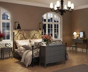 Steens romantická ložnice Baroque barva dark grey