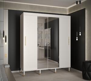 Šatní skříň Abi Calipso T1 Barva korpusu: Bílá, Rozměry: 180 cm, Dveře: Bílá + zrcadlo