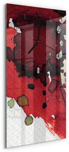Skleněné hodiny vertikální Skvrny zsppc-30x60-00171517