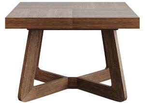 Hnědý dubový rozkládací jídelní stůl Windsor & Co Nodi 130/230 x 130 cm