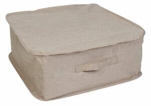 Compactor Textilní úložný box na oblečení a přikrývky se zipem Sandy 46 x 46 x 20,5 cm