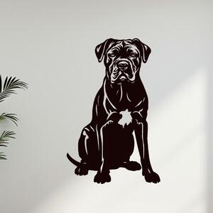 Dřevěný obraz Cane Corso | Rozměry (cm): 26x40 | Zvolte barvu dekoru: Černá