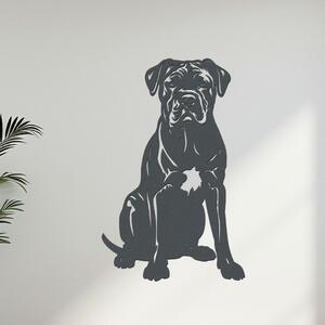 Dřevěný obraz Cane Corso | Rozměry (cm): 26x40 | Zvolte barvu dekoru: Antracitová