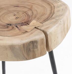 Dřevěný odkládací stolek Kave Home Eider 35 cm