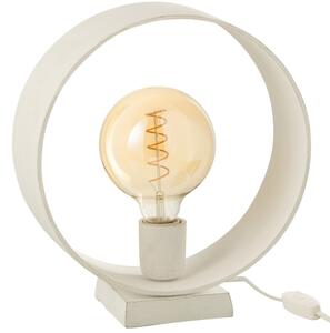 OnaDnes -20% Bílá hliníková stolní lampa J-line Musha