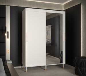 Šatní skříň Abi Calipso T2 Barva korpusu: Bílá, Rozměry: 180 cm, Dveře: Bílá + zrcadlo