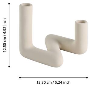 Eglo 422305 - Svícen VALAKISH 13,3x12,5 cm krémová