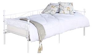 Jednolůžková postel 90 cm Rossa (s roštem) (bílá). Vlastní profesionální přeprava až k Vám domů 1021275