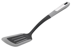 Obracečka s otvory se silikonovým okrajem 36 cm, šedá KESPER 86110