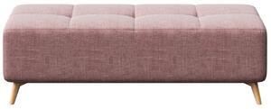 Tmavě růžový látkový taburet MESONICA Toro 140 x 70 cm
