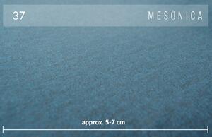 Modrý sametový taburet MESONICA Toro 140 x 70 cm