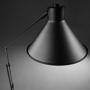 Černá kovová stojací lampa Kave Home Dione 220 cm