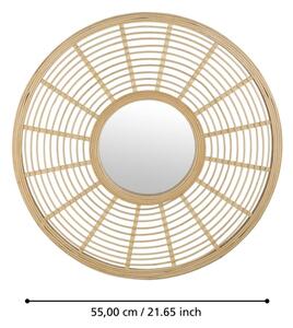 Eglo 425029 - Nástěnné zrcadlo MITSUKE pr. 55 cm bambus