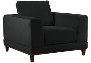 Černé manšestrové křeslo Windsor & Co Leon