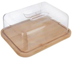 Prkénko servírovací s poklopem 28x22x11 cm, bambusové ORION 126849