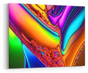 Obraz abstraktní tekoucí barevné sklo