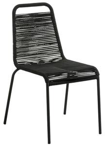 Černá pletená jídelní židle Kave Home Lambton
