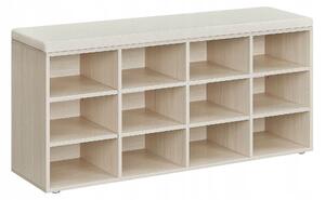 Botník s sedátkem Songmics 104 x 48 x 30,3 cm, béžové odstíny