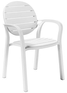 OnaDnes -20% Nardi Bílá plastová zahradní židle Palma