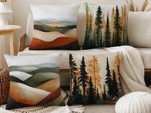 XPOSE® Set povlaků na polštář PANORAMA (digitální tisk) 43x43 cm - set 4ks