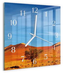 Skleněné hodiny Poušť zskb-30x30-00079401