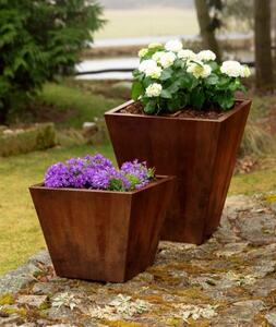 Cono Zahradní květináč 60 x 60 x 50 cm, corten CORGARDEN 1003
