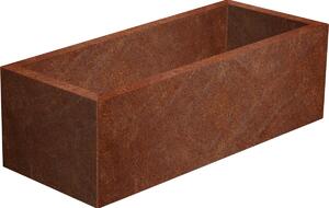 Line Zahradní květináč 40 x 120 x 30 cm, corten CORGARDEN 1006