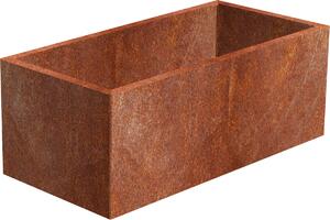 Line Zahradní květináč 60 x 120 x 50 cm, corten CORGARDEN 1007