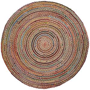 Pestrobarevný jutový koberec Kave Home Saht 100 cm