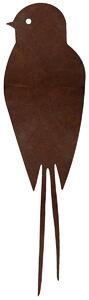 Zahradní dekorace vlaštovka 1, 20 x 5 cm, corten CORGARDEN 1044