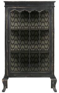 Hoorns Černá dřevěná vitrína Cedric 114,5 x 67,5 cm