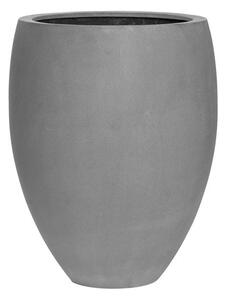 Pottery Pots Venkovní květináč kulatý Bond M, Grey (barva šedá), kolekce Natural, kompozit Fiberstone, průměr 48,5 cm x v 61,5 cm, objem cca 86 l