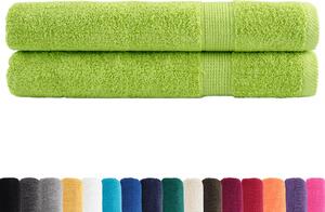 Premium ručníky SOLUND 2 jablkově zelené 100x200cm 600g/m²