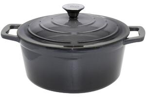Hrnec s poklicí Ø 26 cm, litinový, šedý ELO 33626