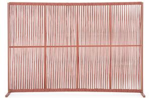 Červený paraván Bizzotto Paxson s výpletem 120 x 180 cm