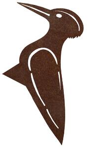Zahradní dekorace datel 28 x 18 cm, corten CORGARDEN 1047