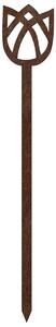 Zahradní dekorace tulipán 62 x 10 cm, corten CORGARDEN 1055