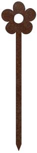 Zahradní dekorace květina 2, 68 x 16 cm, corten CORGARDEN 1054