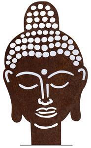 Zahradní dekorace Buddha 50 x 30 cm, corten CORGARDEN 1061