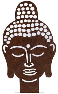 Zahradní dekorace Buddha 70 x 42 cm, corten CORGARDEN 1062