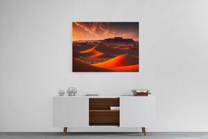 Obraz magická oranžová poušť při západu slunce