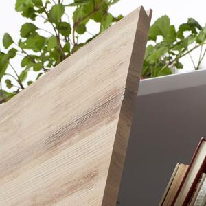Kave Home Bílá dřevěná knihovna LaForma Quatre 104 x 40 cm
