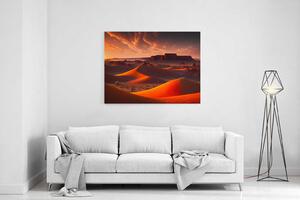 Obraz magická oranžová poušť při západu slunce