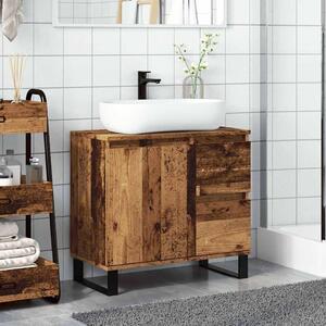 Koupelnová skříňka pod umyvadlo old wood 65x33x60 cm kompozit