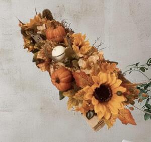 Ikebana / tác podzimní / podzimní dekorace / umělé květiny / Eldeko.cz