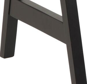 Scandi Černý dubový pracovní stůl Deen 126,6 x 51,6 cm